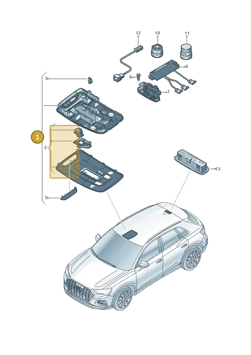 81A947135CEBC5 — Audi RSQ3 Sportback (2019-2024) diagram 597947000, position 1