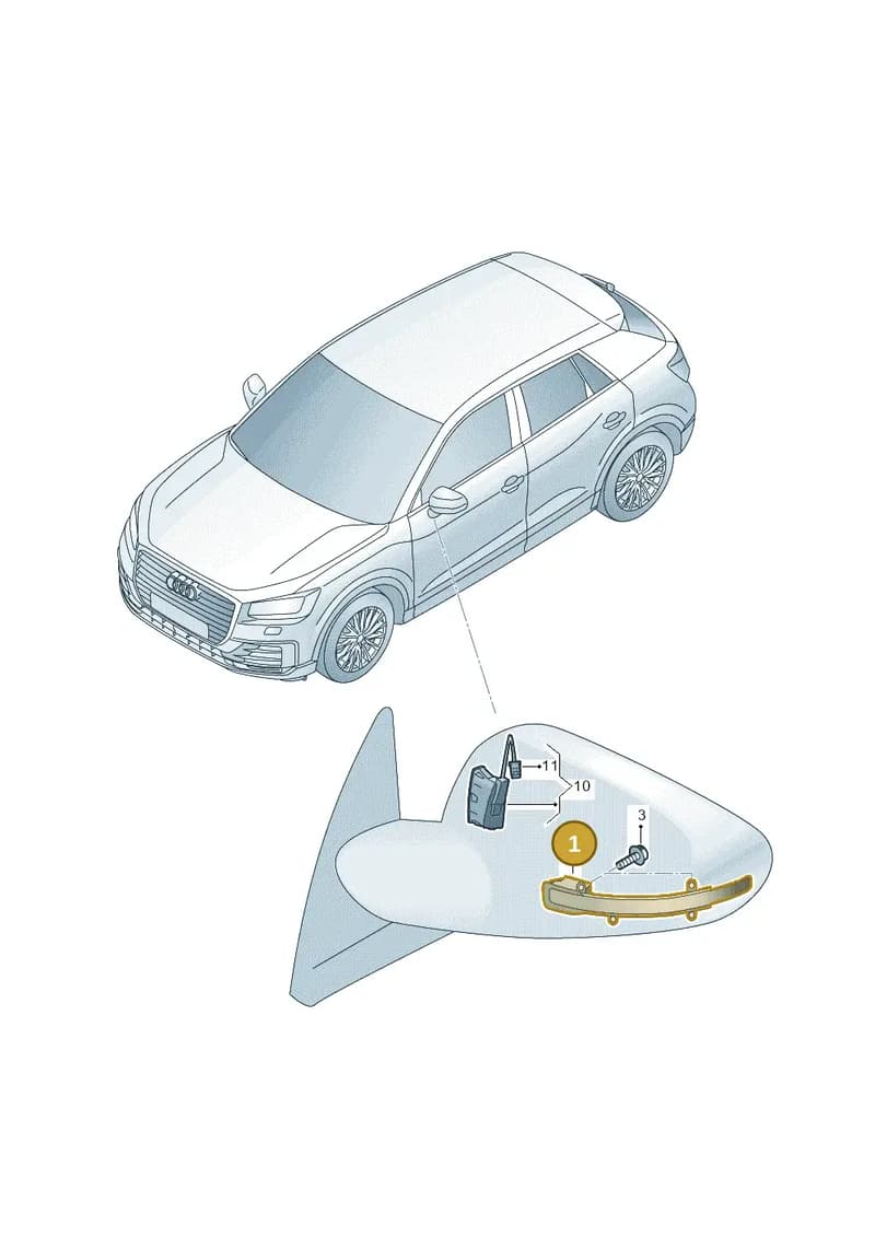 81A949101 — Audi Q2 (2016-2025) diagram 803949000, position 1