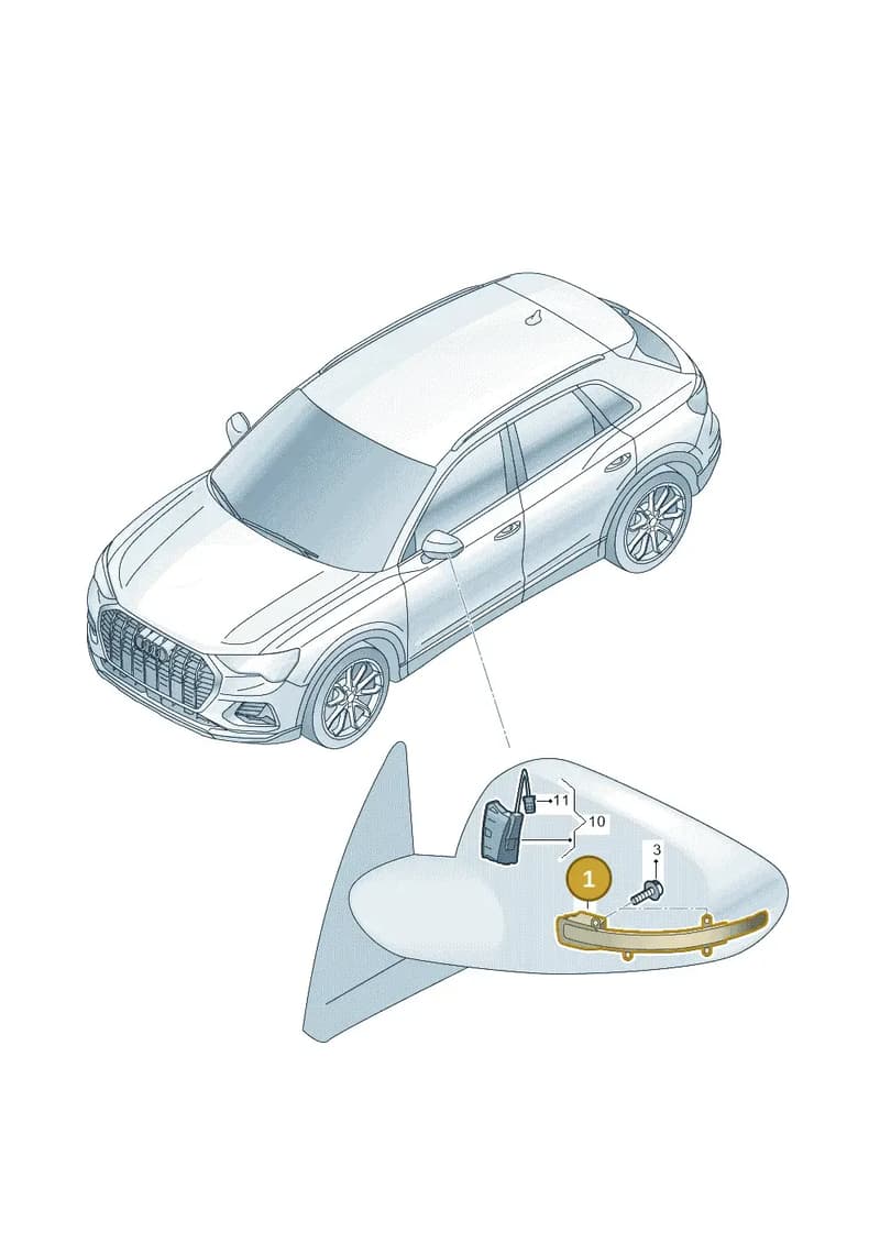 81A949101 — Audi RS Q3 Sportback (2019-2024) diagram 597949000, position 1