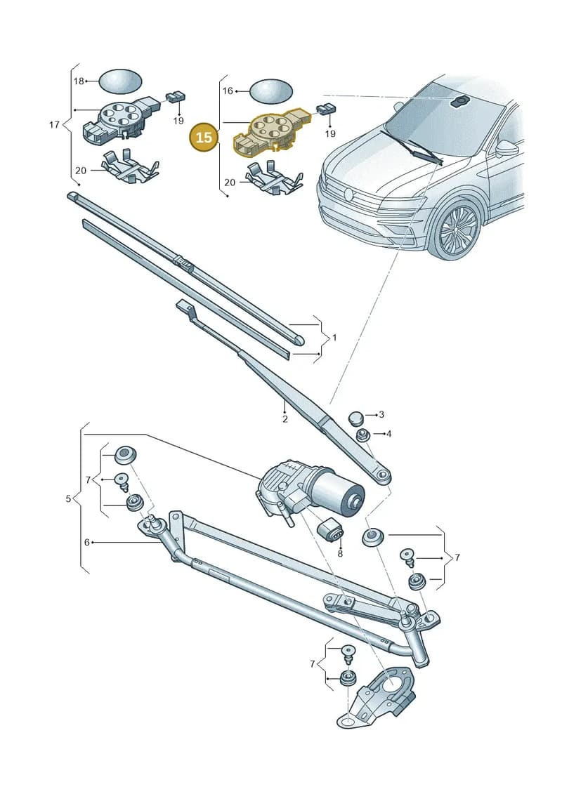 81A955559B — Skoda Karoq (2017-2023) diagram 884955000, position 15