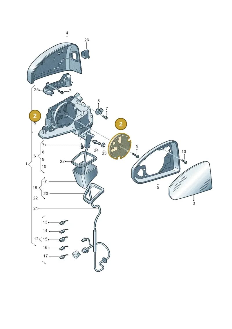 81A959577A — Audi Q2 (2016-2025) diagram 803857400, position 2