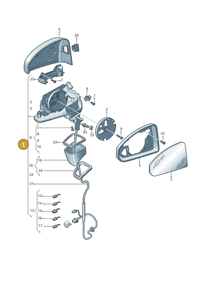 81B857409B9B9 — Audi Q2 (2016-2025) diagram 803857400, position 1