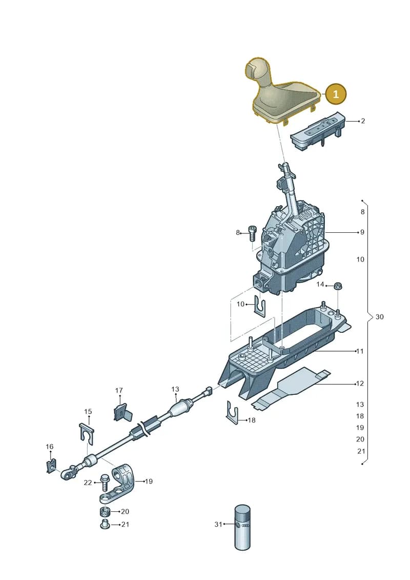 81C713139CIBR — Audi Q2 (2016-2025) diagram 803713010, position 1