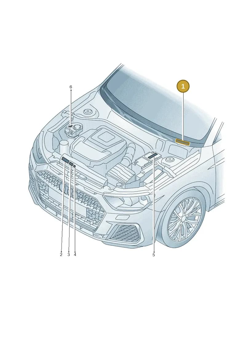 82A000279 — Audi A1 Sportback (2018-2025) diagram 592010100, position 1