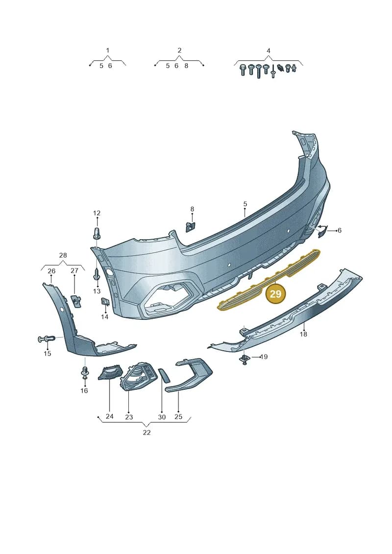 82A807823A9B9 — Audi A1 Sportback (2018-2025) diagram 592807800, position 29