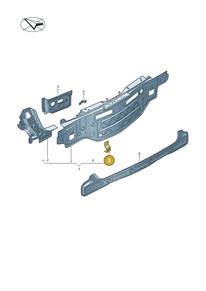 82A813193 — Audi A1 Sportback (2018-2025) diagram 592813000, position 3