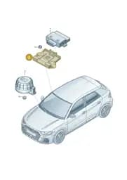 82A907591 Audi Retainer for Control Unit
