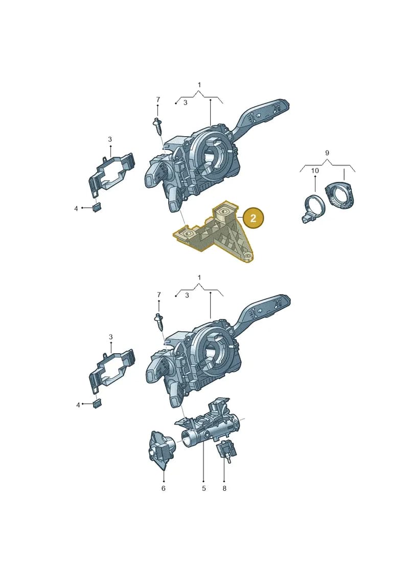 82A953521NC — Audi RS Q3 Sportback (2019-2024) diagram 597953500, position 2
