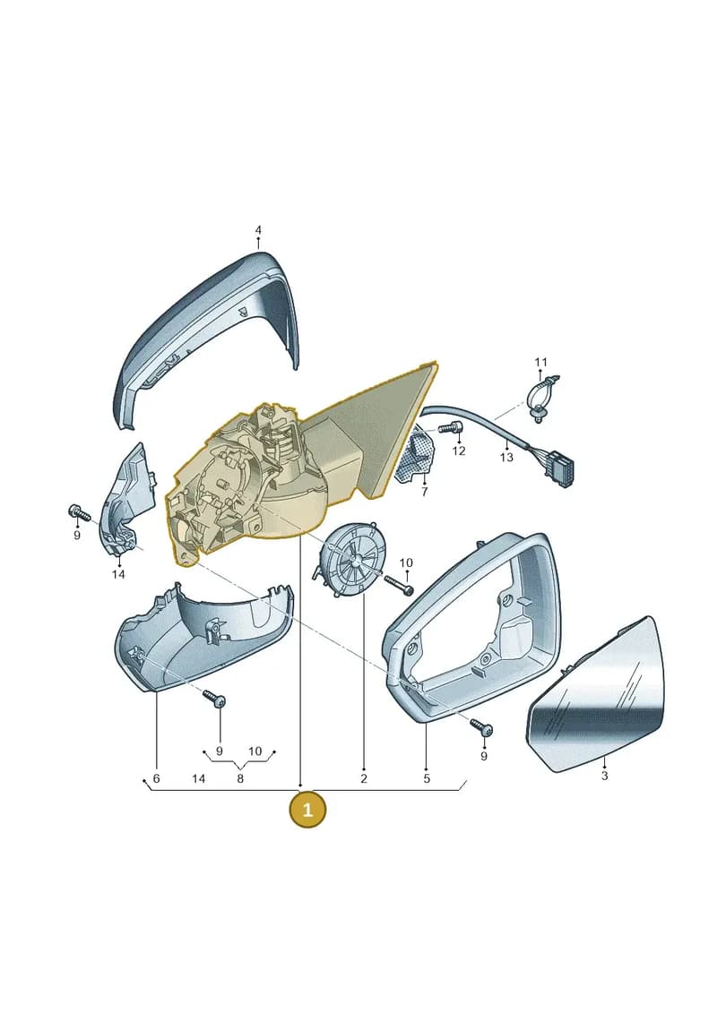 82C857409D9B9 — Audi A1 Sportback (2018-2025) diagram 592857400, position 1