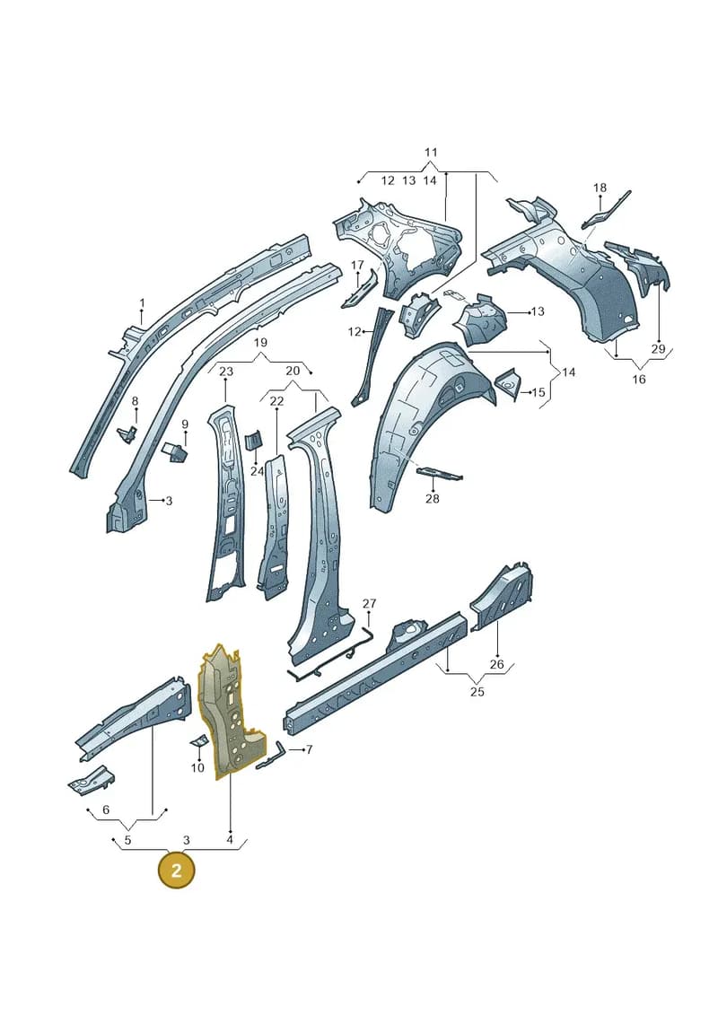 82G809202TA — Audi A1 Sportback (2018-2025) diagram 592809000, position 2