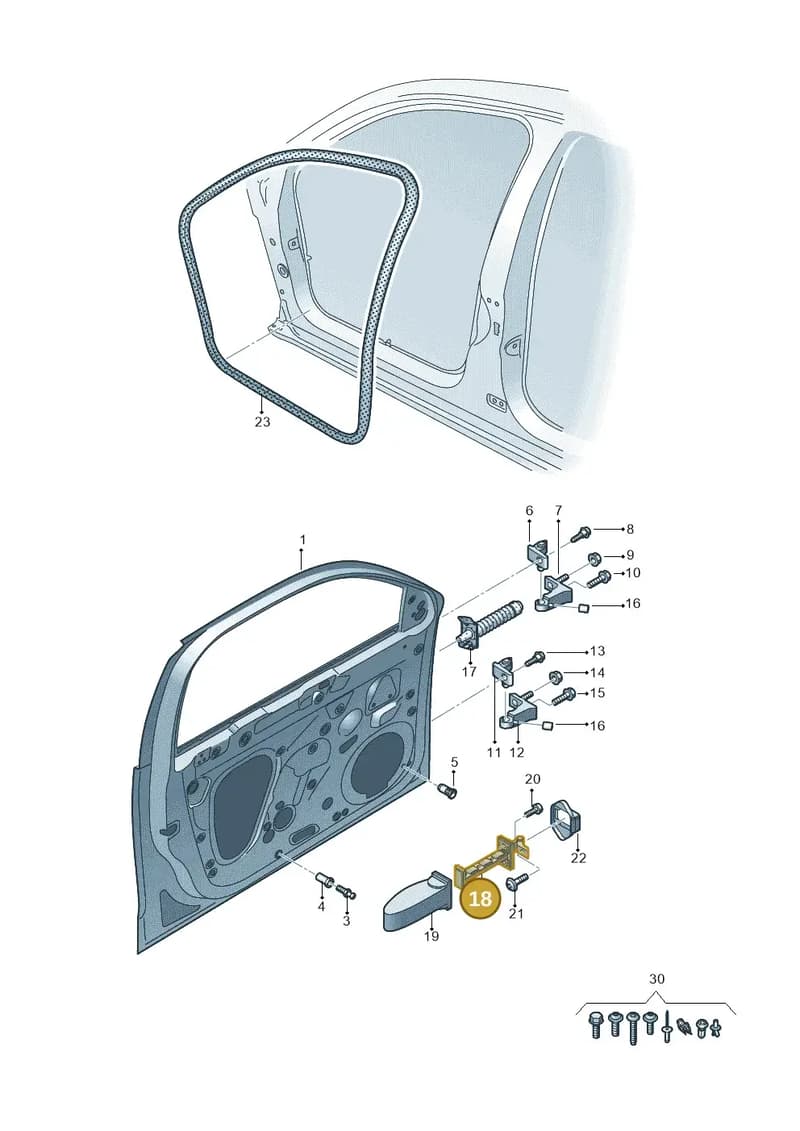 82G837249 — Audi A1 Sportback (2018-2025) diagram 592831010, position 18