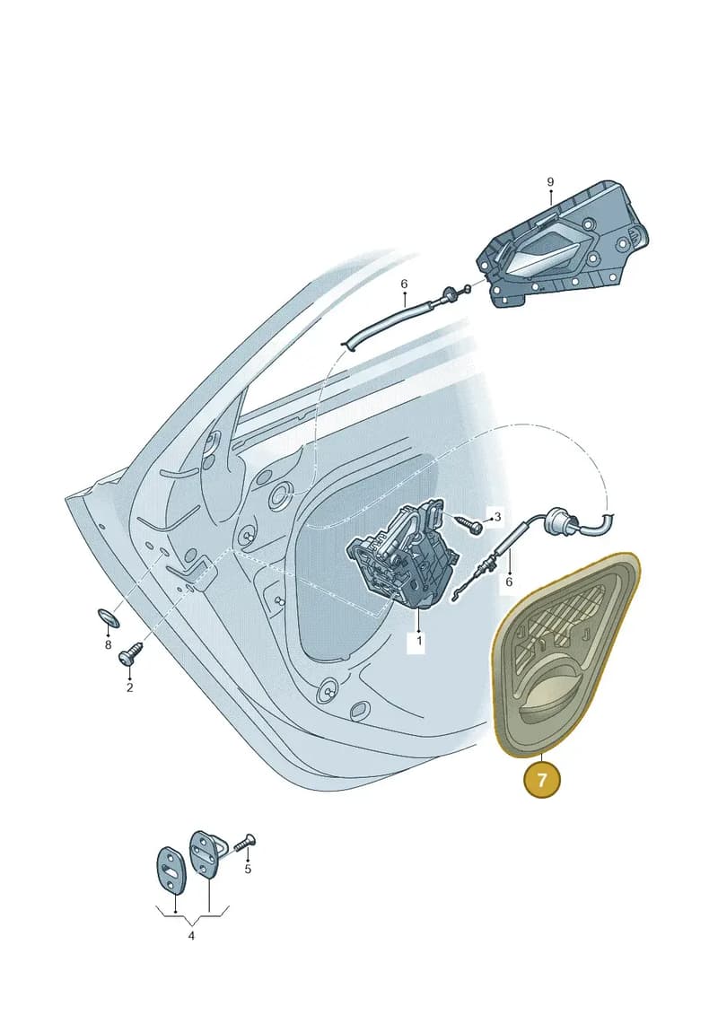82G839915 — Audi A1 Sportback (2018-2025) diagram 592839030, position 7