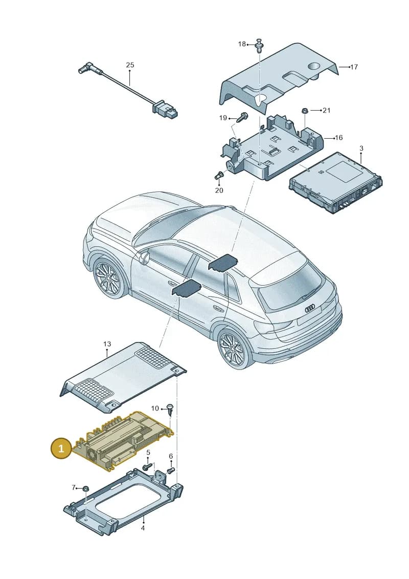 83A035465 — Audi Q3 (2018-2025) diagram 597035400, position 1