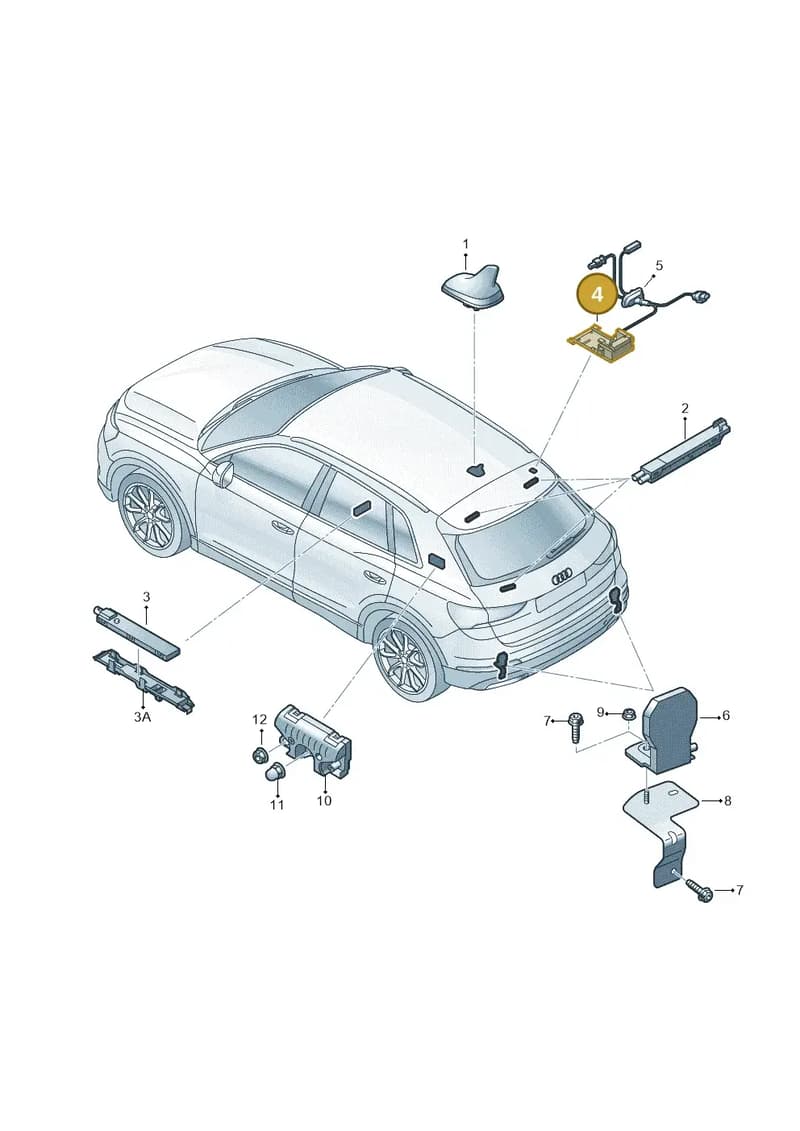 83A035502 — Audi RS Q3 Sportback (2019-2024) diagram 597035100, position 4