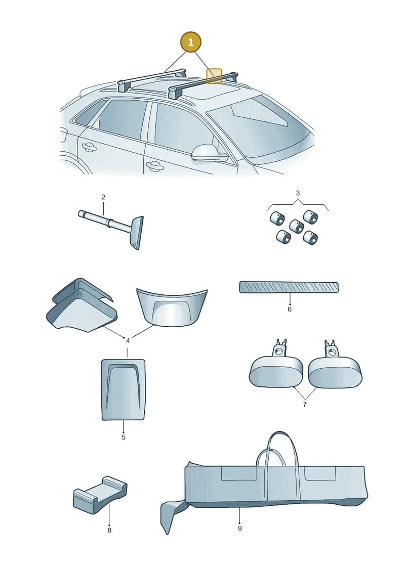 83A071151 — Audi RS Q3 Sportback (2019-2024) diagram 647071300, position 1