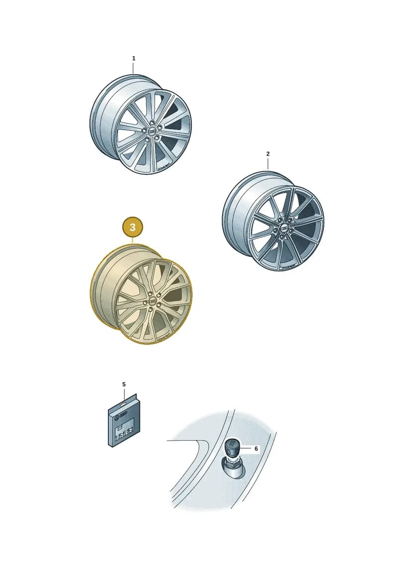 83A071490CAX1 — Audi RS Q3 Sportback (2019-2024) diagram f3z073010, position 3