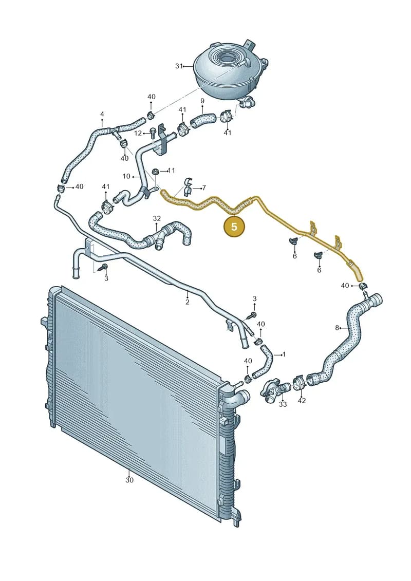 83A121081 — Audi RS Q3 Sportback (2019-2024) diagram 858121300, position 5