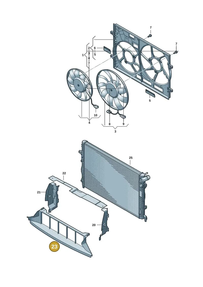 83A121293 — Audi RS Q3 Sportback (2019-2024) diagram f3z121900, position 23