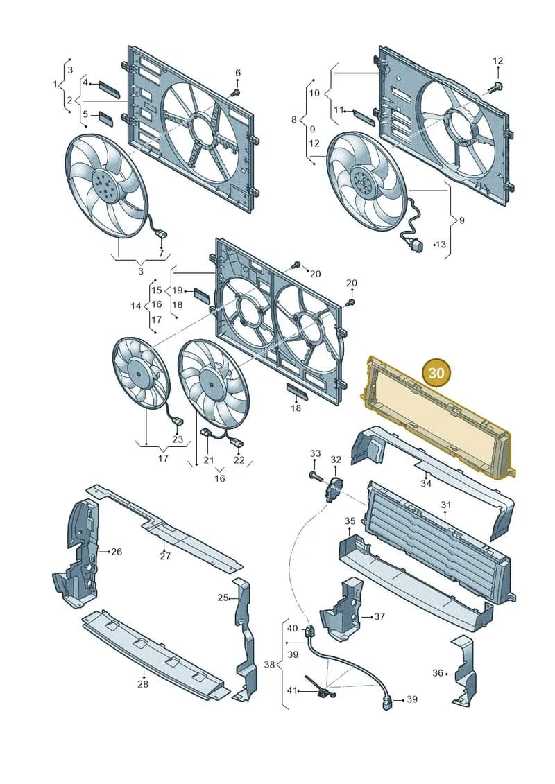 83A121635 — Audi Q3 (2018-2025) diagram 597121920, position 30