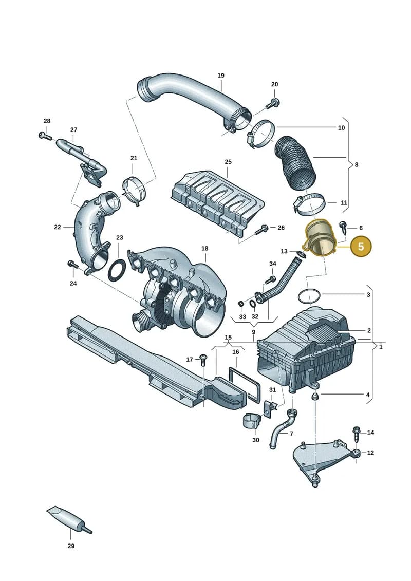 83A129638 — Audi RS Q3 Sportback (2019-2024) diagram f3z133030, position 5