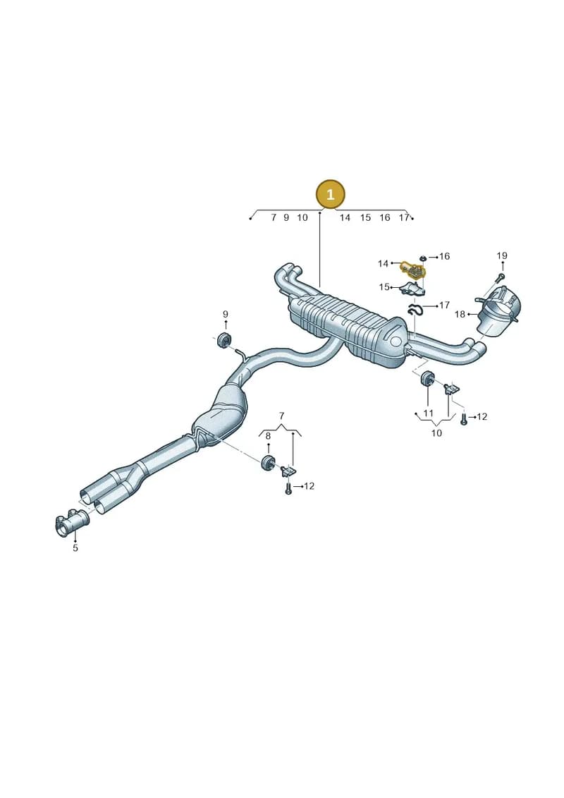 83A253181BE — Audi RS Q3 Sportback (2019-2024) diagram f3z253855, position 1