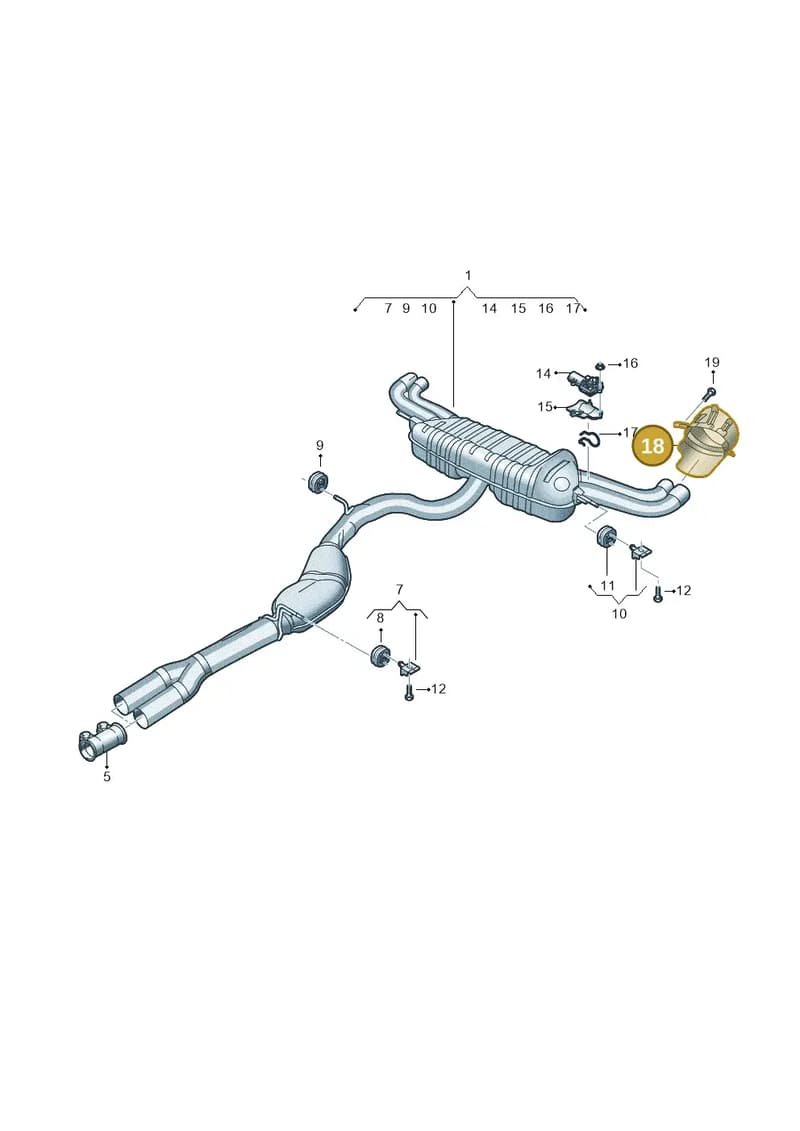 83A253826B — Audi RS Q3 Sportback (2019-2024) diagram f3z253855, position 18