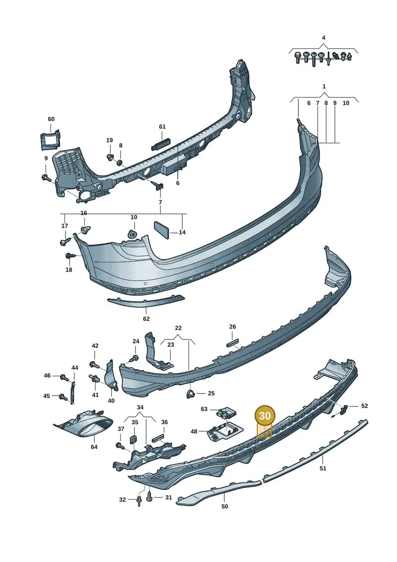 83A807568D9B9 — Audi RS Q3 Sportback (2019-2024) diagram f3z807600, position 30