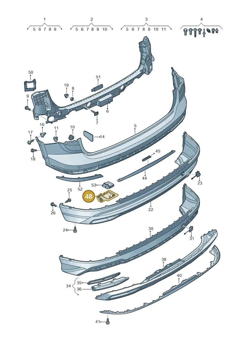 83A807652 — Audi Q3 (2018-2025) diagram 597807600, position 48