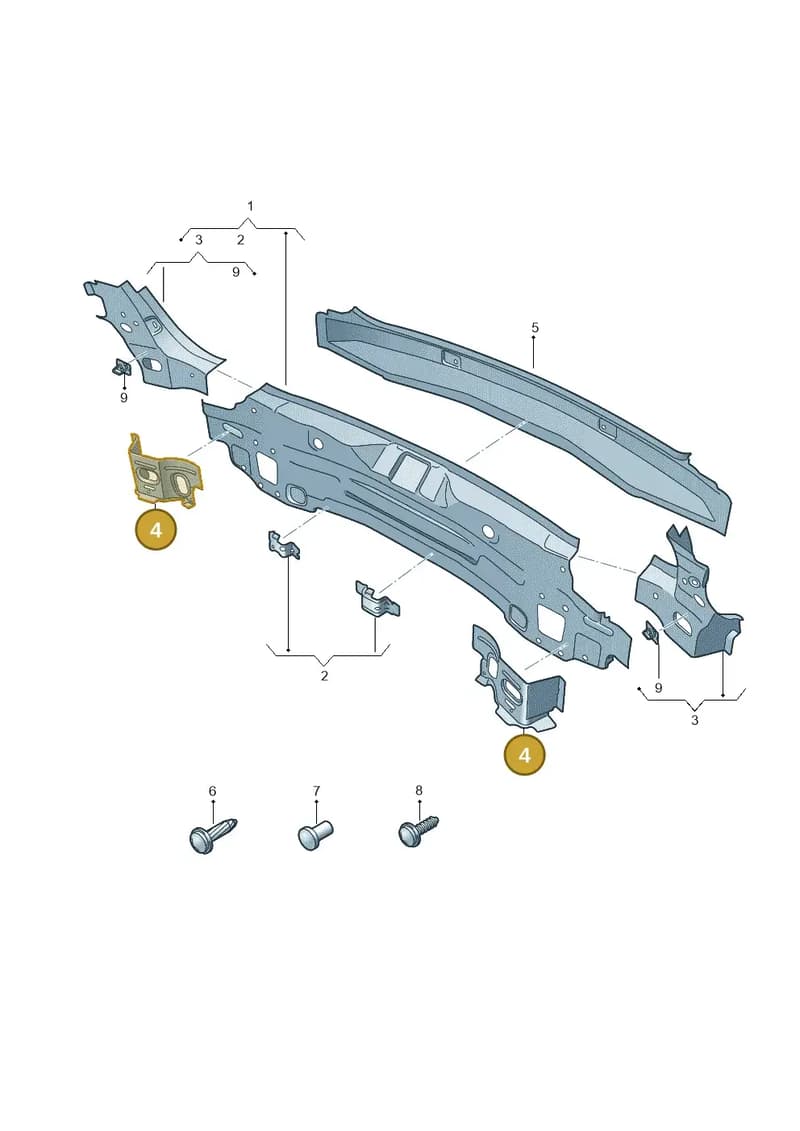 83A813561A — Audi RS Q3 Sportback (2019-2024) diagram 597813000, position 4