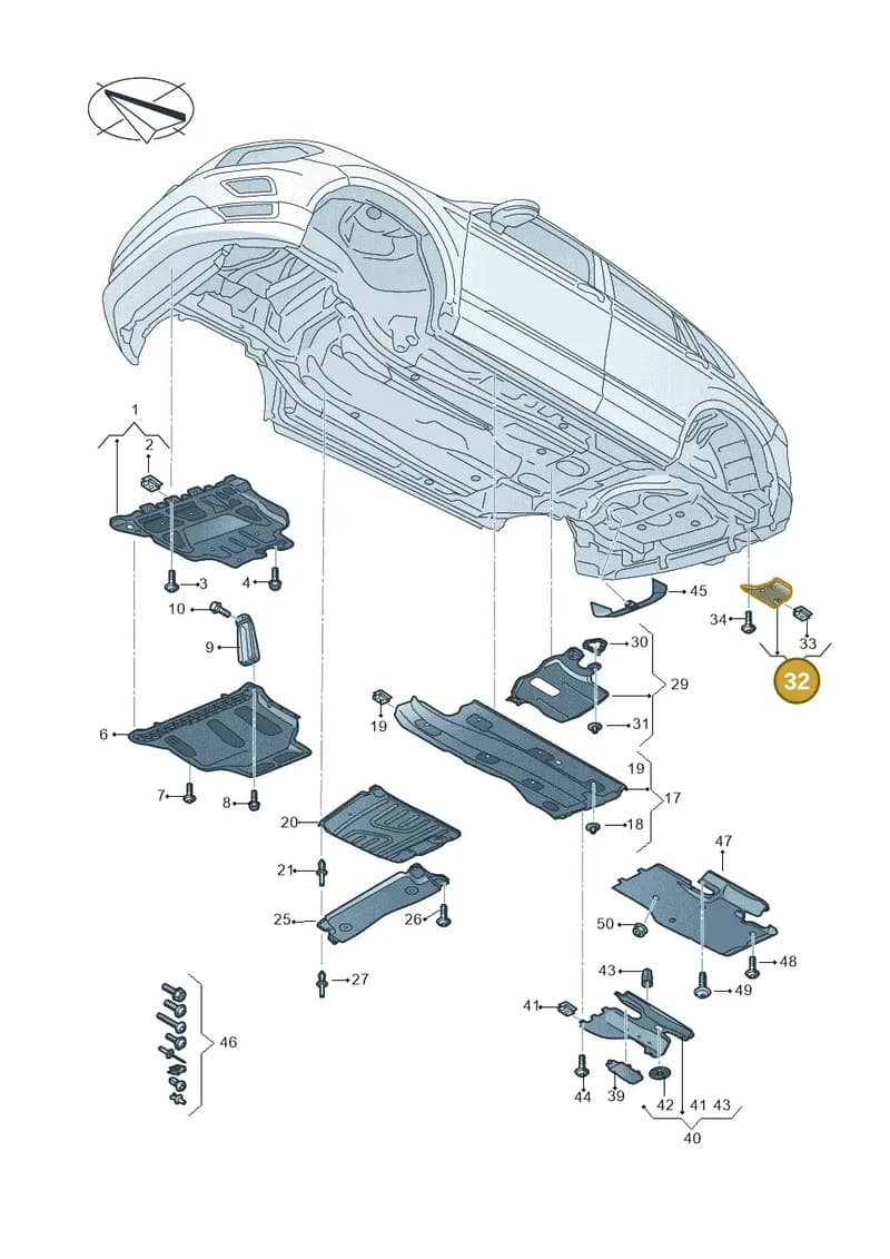 83A825220 — Audi Q3 (2018-2025) diagram 597825000, position 32