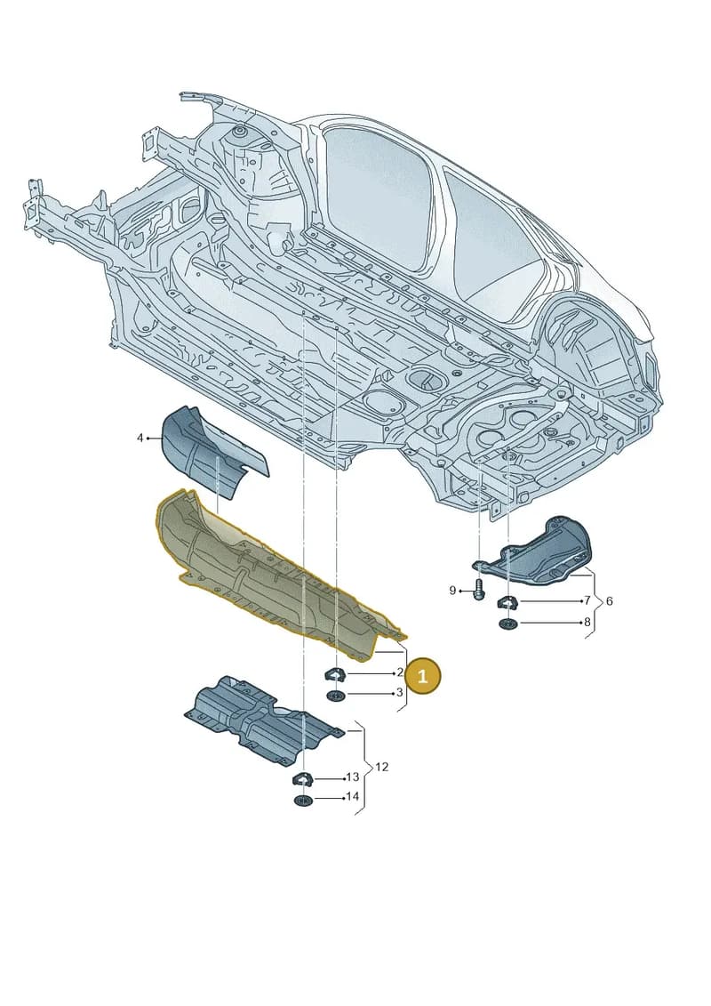 83A825662 — Audi RS Q3 Sportback (2019-2024) diagram 597825050, position 1