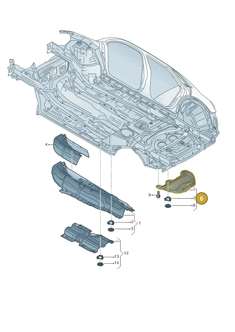 83A825701 — Audi RS Q3 Sportback (2019-2024) diagram 597825050, position 6