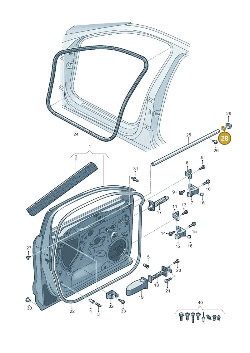 83A837708 — Audi Q3 (2018-2025) diagram 597831010, position 28