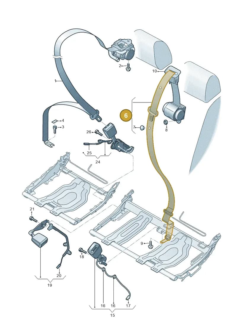 83A857807DV04 — Audi RS Q3 Sportback (2019-2024) diagram 597857700, position 6