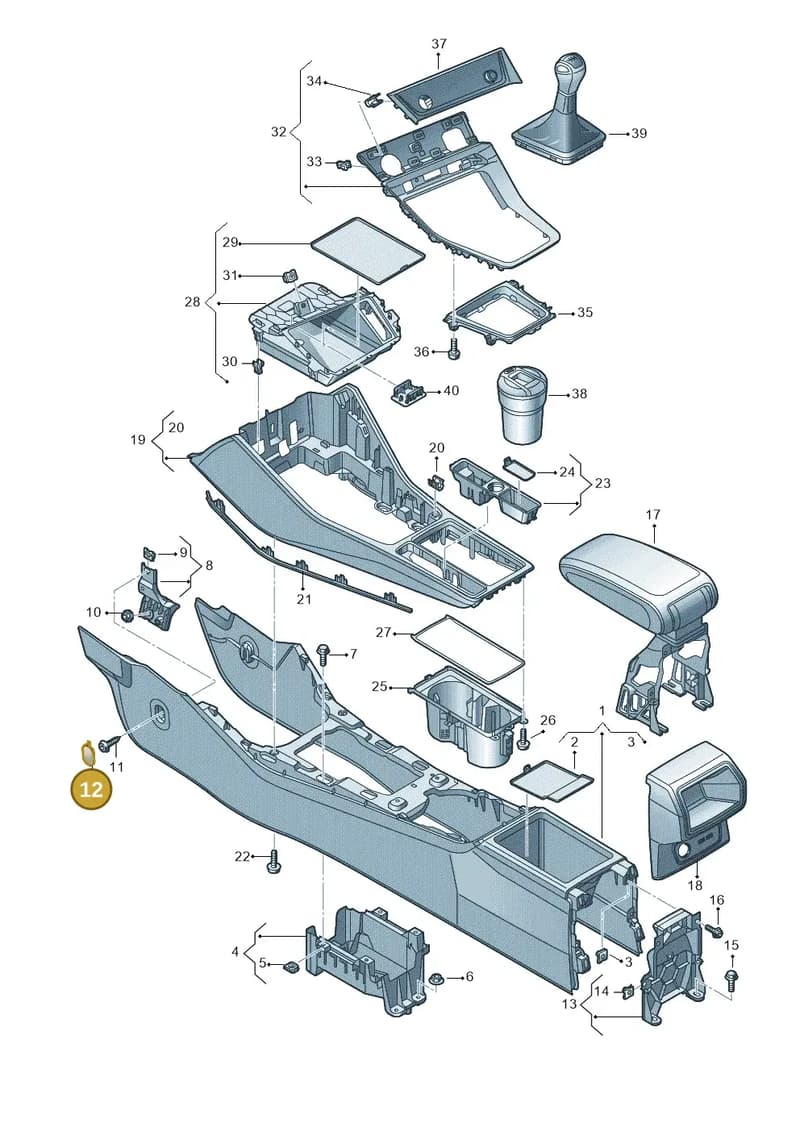 83A8632734PK — Audi RS Q3 Sportback (2019-2024) diagram 597863500, position 12