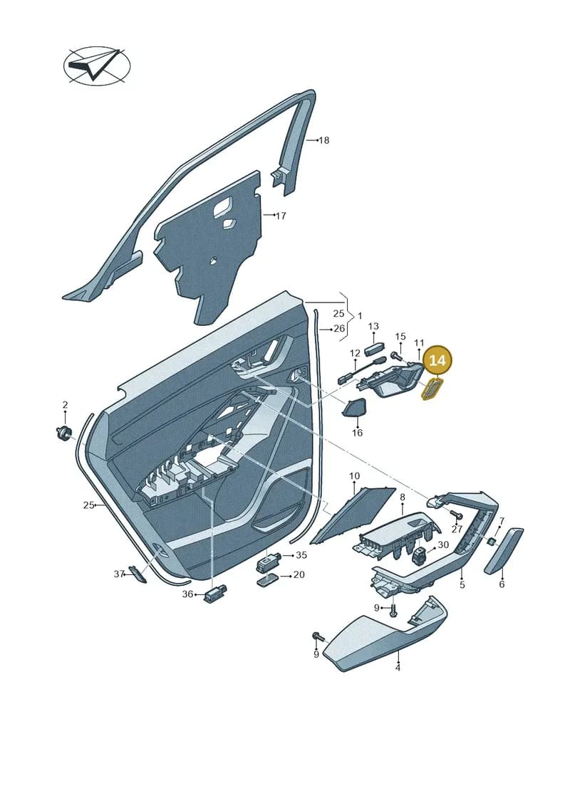 83A8674444PK — Audi RS Q3 Sportback (2019-2024) diagram 597867040, position 14