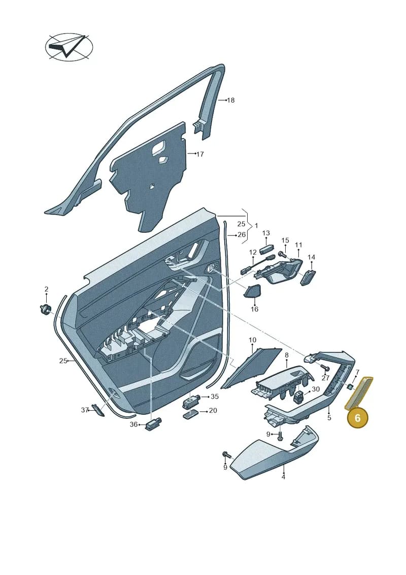 83A8675866PS — Audi RS Q3 Sportback (2019-2024) diagram 597867040, position 6
