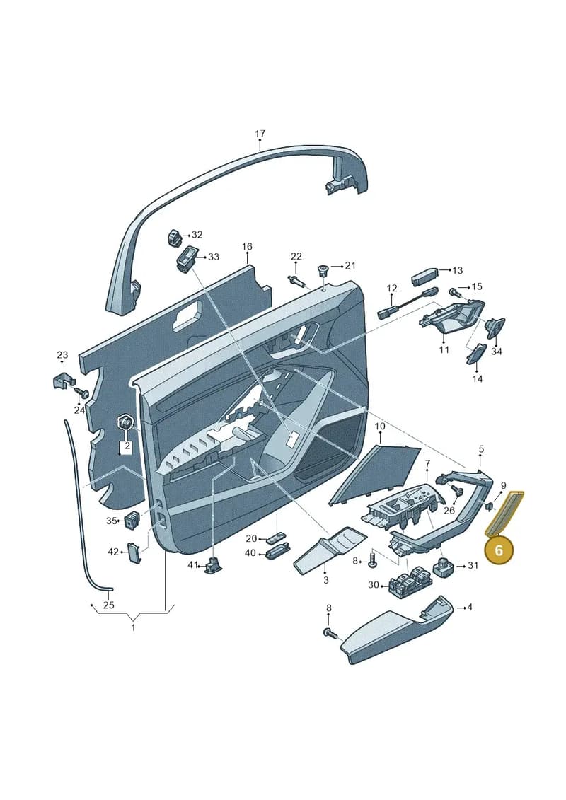 83A8675866PS — Audi RS Q3 Sportback (2019-2024) diagram 597867000, position 6