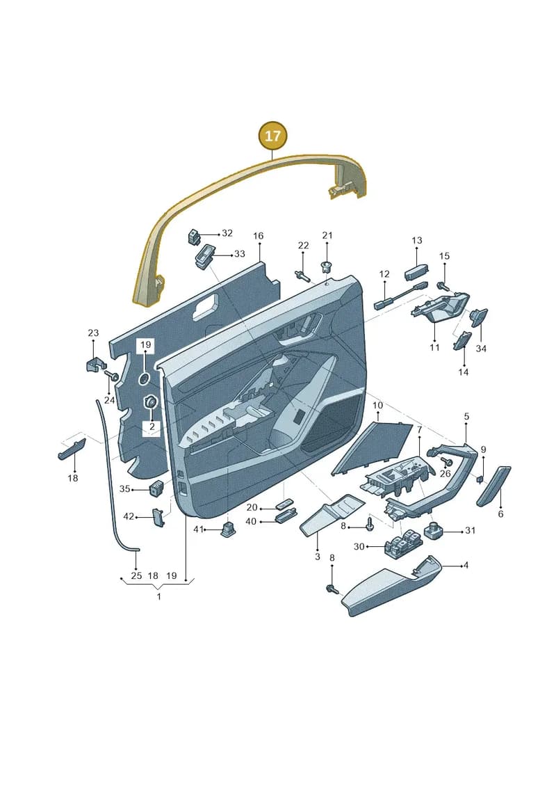 83A8676104PK — Audi Q3 2.0 (2019-) diagram 573867000, position 17