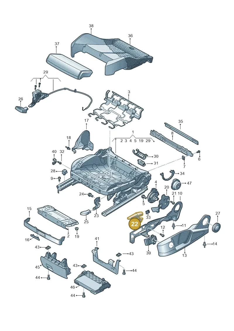 83A881253A4PK — Audi RS Q3 Sportback (2019-2024) diagram 597881000, position 22