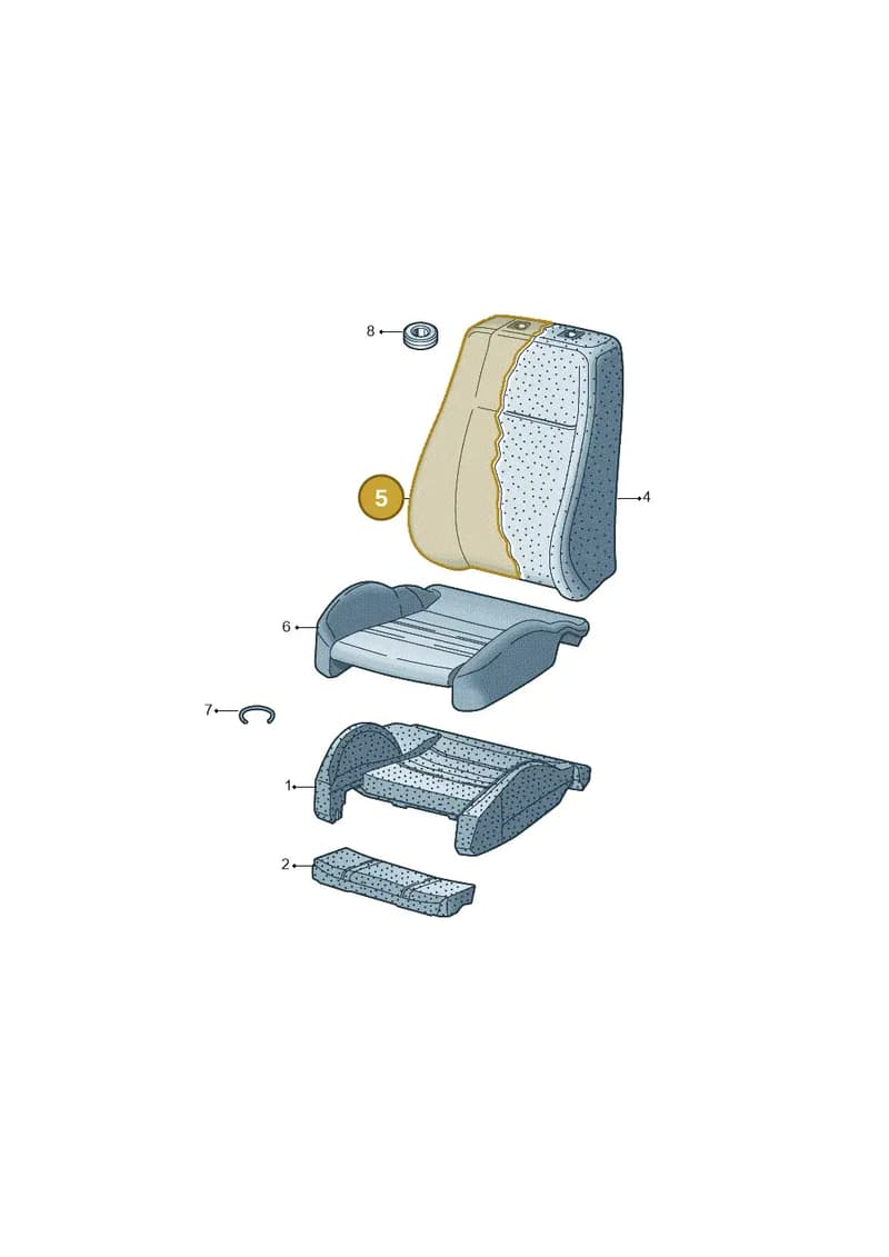 83A881806BRJZ — Audi Q3 (2018-2025) diagram 764881600, position 5