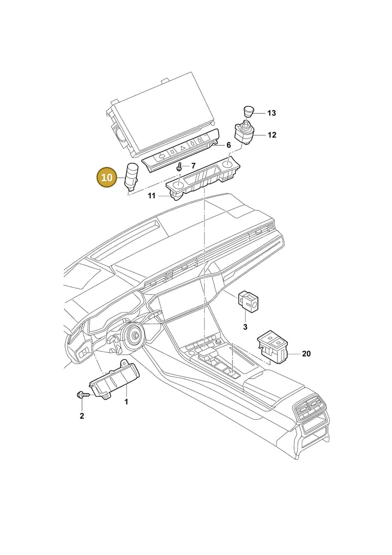 83A905217 — Audi Q6 (2022-) diagram 4cg941500, position 10