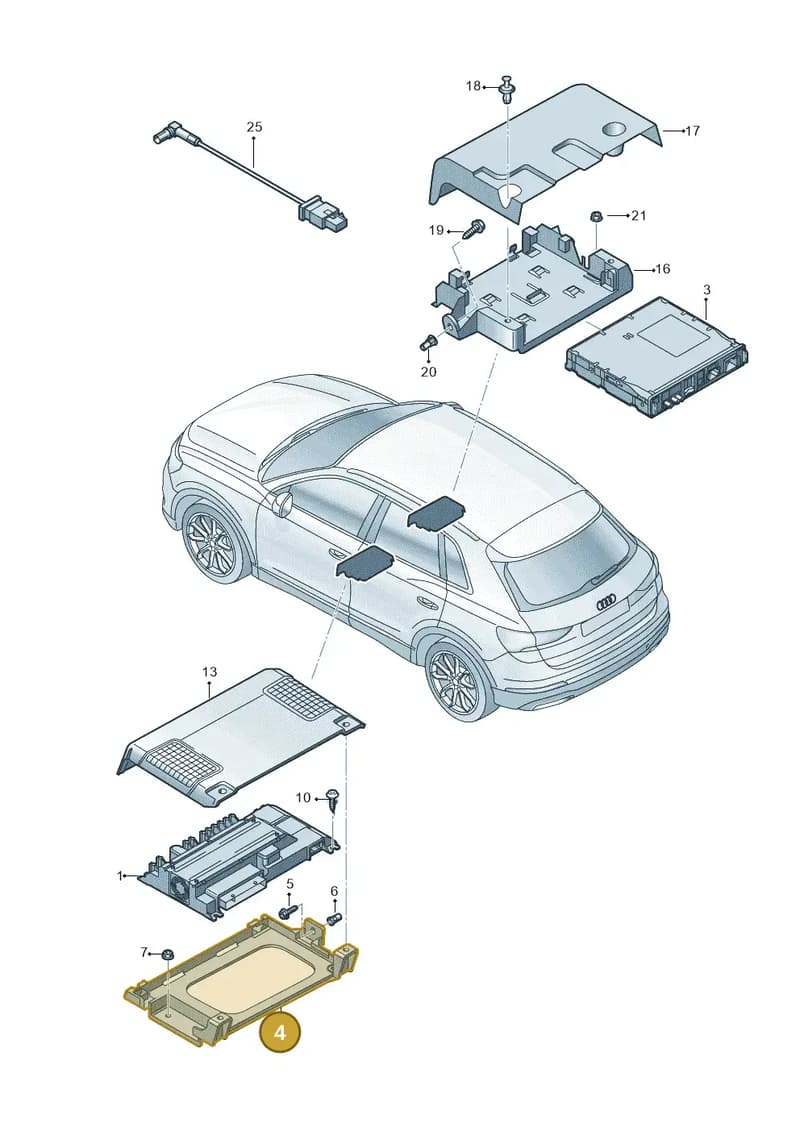 83A907390 — Audi RS Q3 Sportback (2019-2024) diagram 597035400, position 4