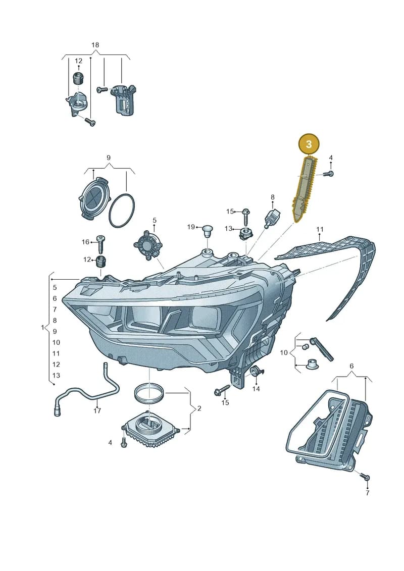83A941475A — Audi RS Q3 Sportback (2019-2024) diagram 597941010, position 3