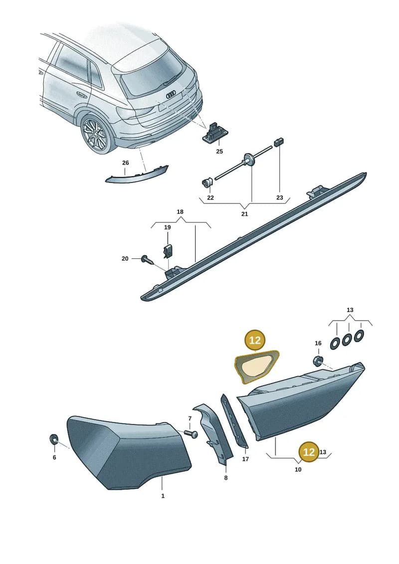 83A945192 — Audi RS Q3 Sportback (2019-2024) diagram f3z945000, position 12