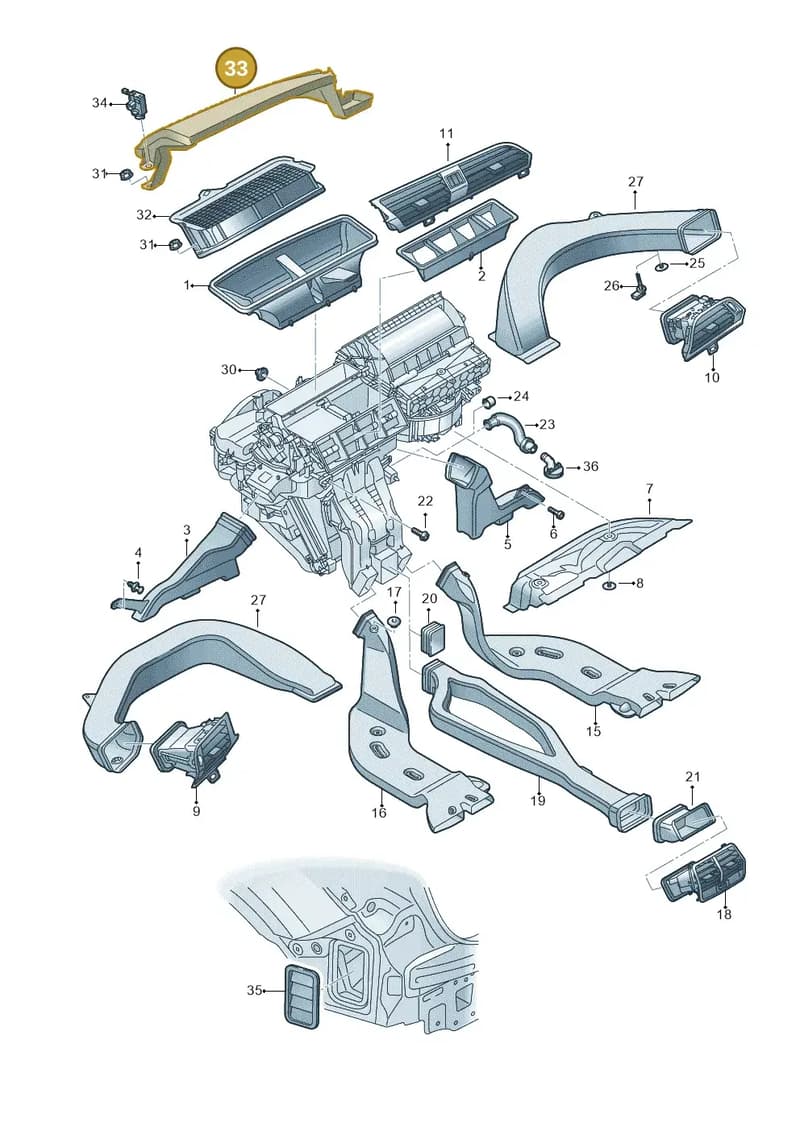 83B815159 — Audi RS Q3 Sportback (2019-2024) diagram 597819010, position 33