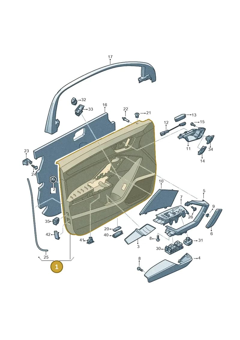 83B867103ECSWS — Audi RS Q3 Sportback (2019-2024) diagram 597867000, position 1