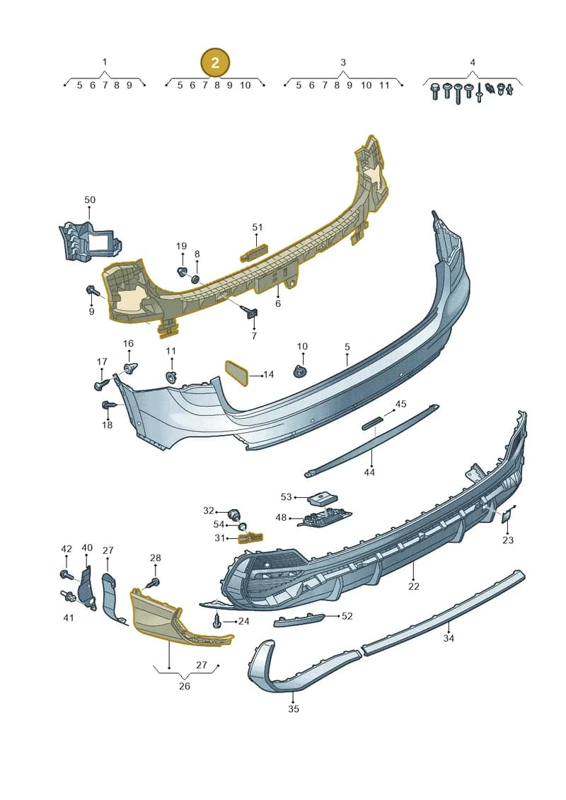 83F807067AGRU — Audi Q3 (2018-2025) diagram 597807900, position 2