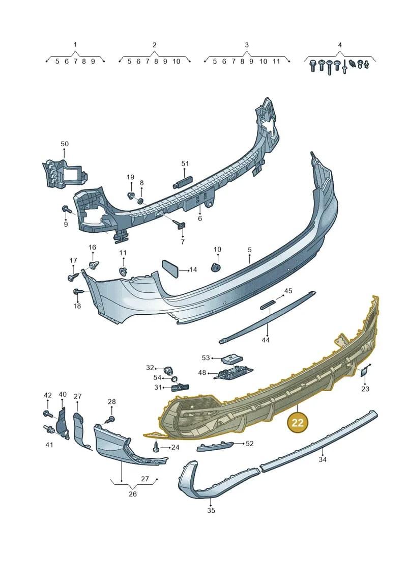 83F807521B9B9 — Audi Q3 (2018-2025) diagram 597807900, position 22