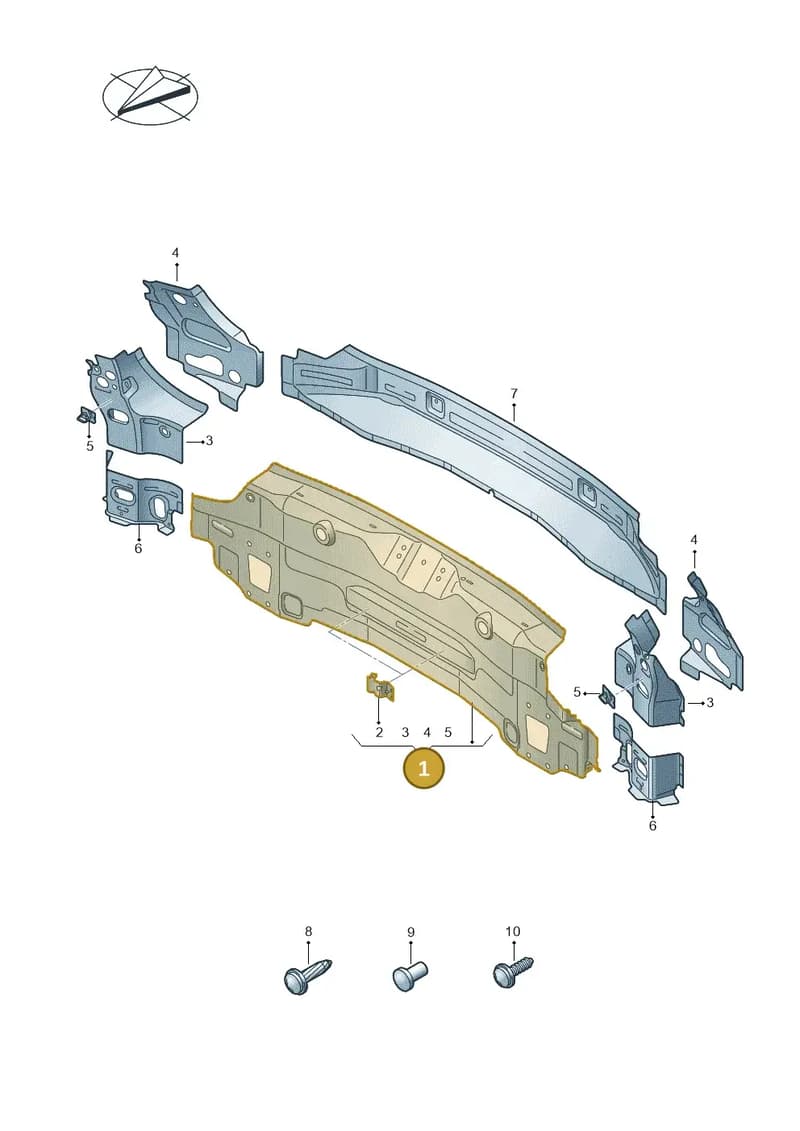 83F813331 — Audi RS Q3 Sportback (2019-2024) diagram 597813010, position 1